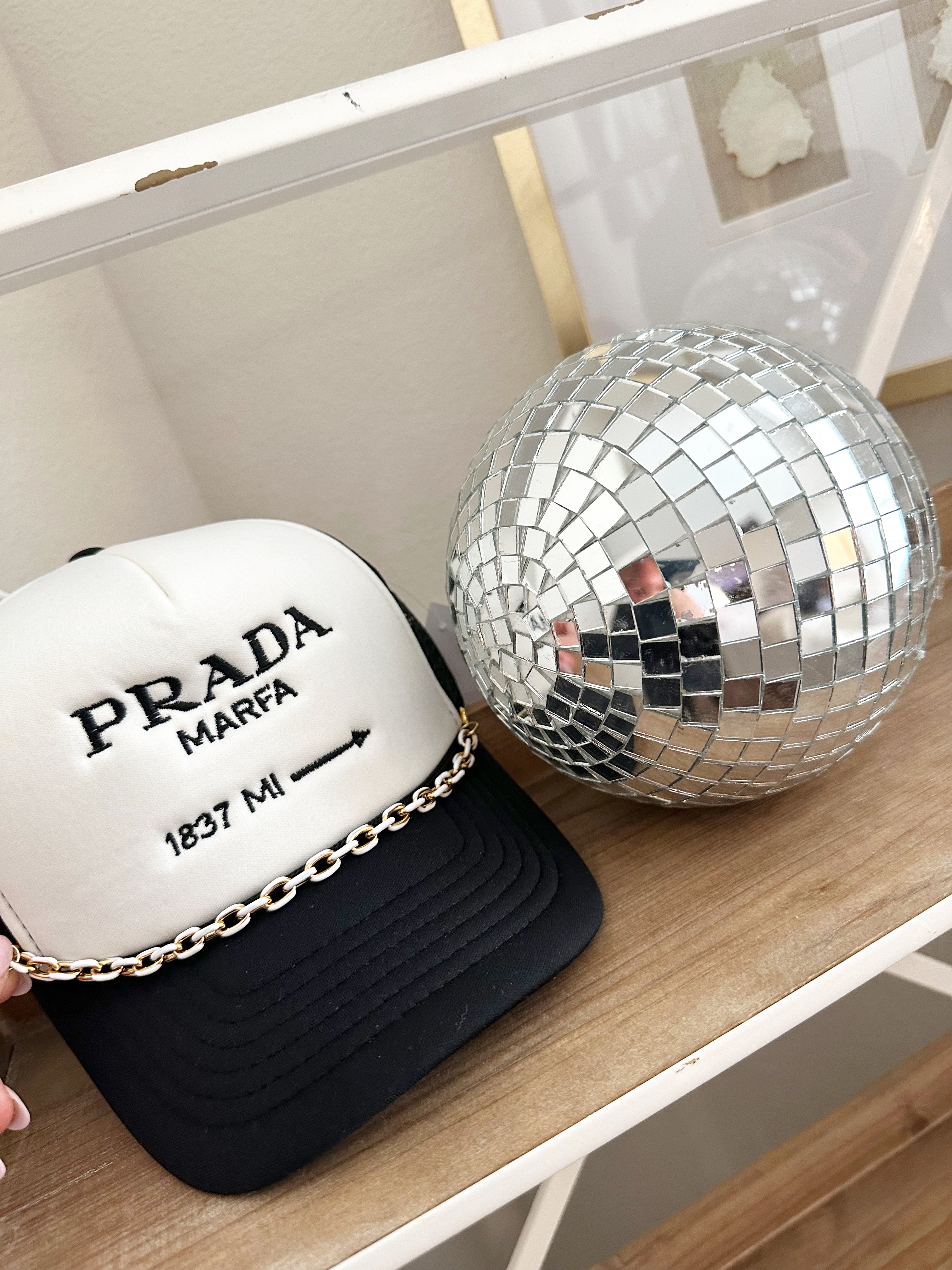 Prada Marfa Chain Trucker Hat Limited number BACK IN STOCK – Off
