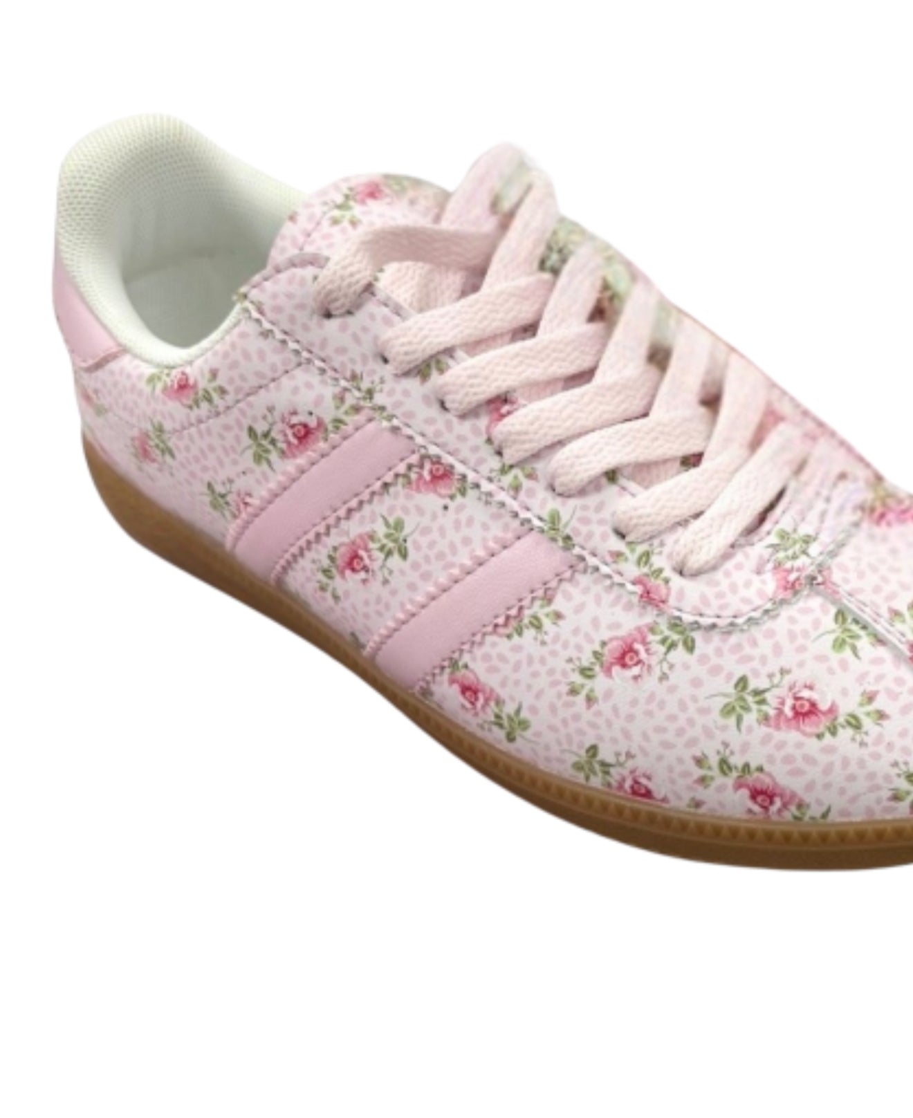 Shabby Floral Chic Sneakers-Light Pink – Off The Wall Fashions
