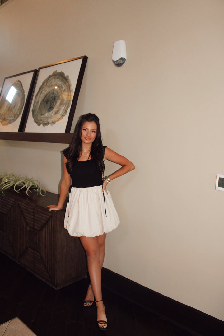 Naella Dress- Black-Natural