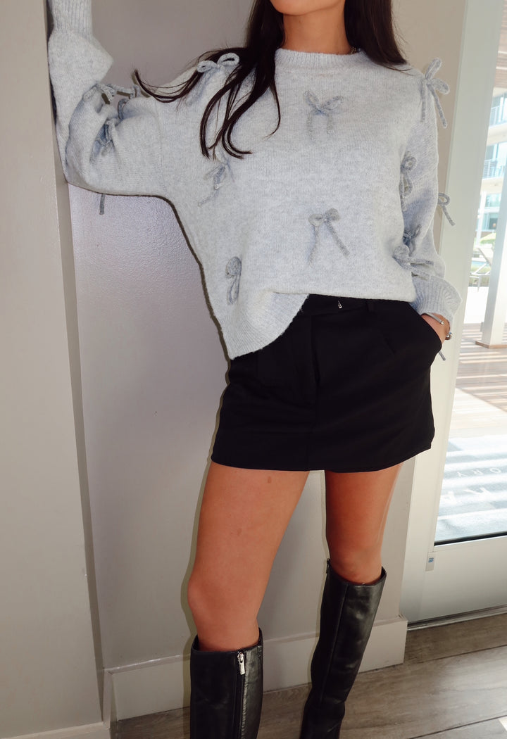 High Waisted Skort/Skirt-Black