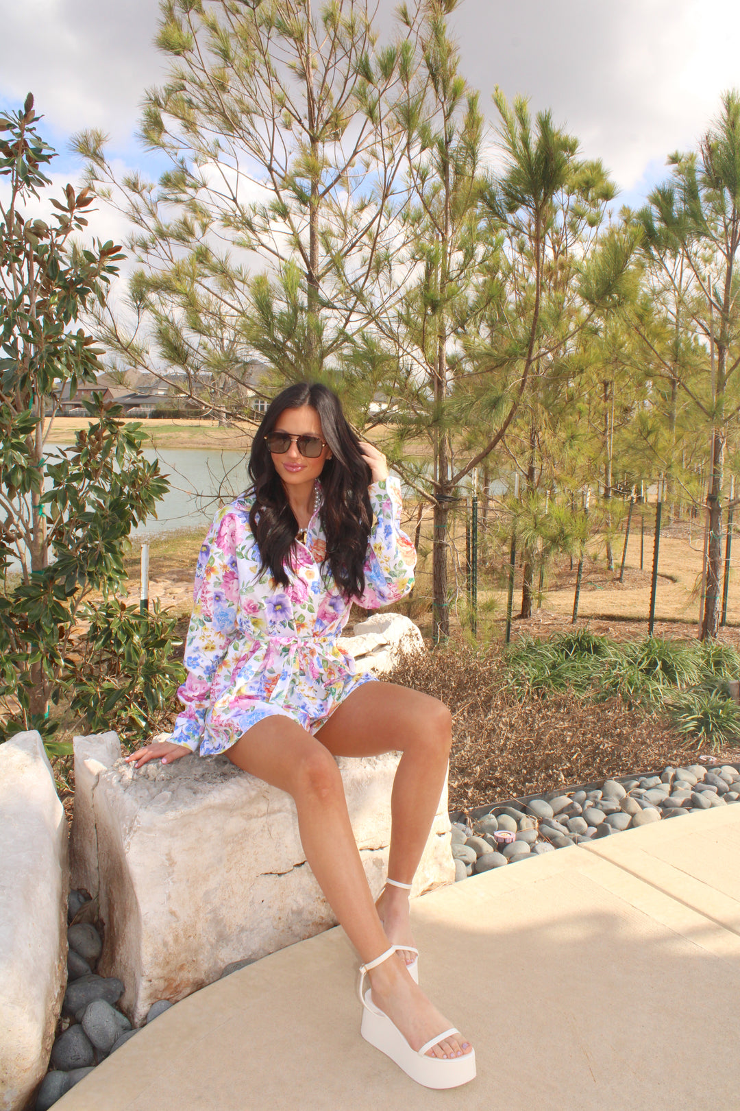 Sydney Floral Romper-Multi