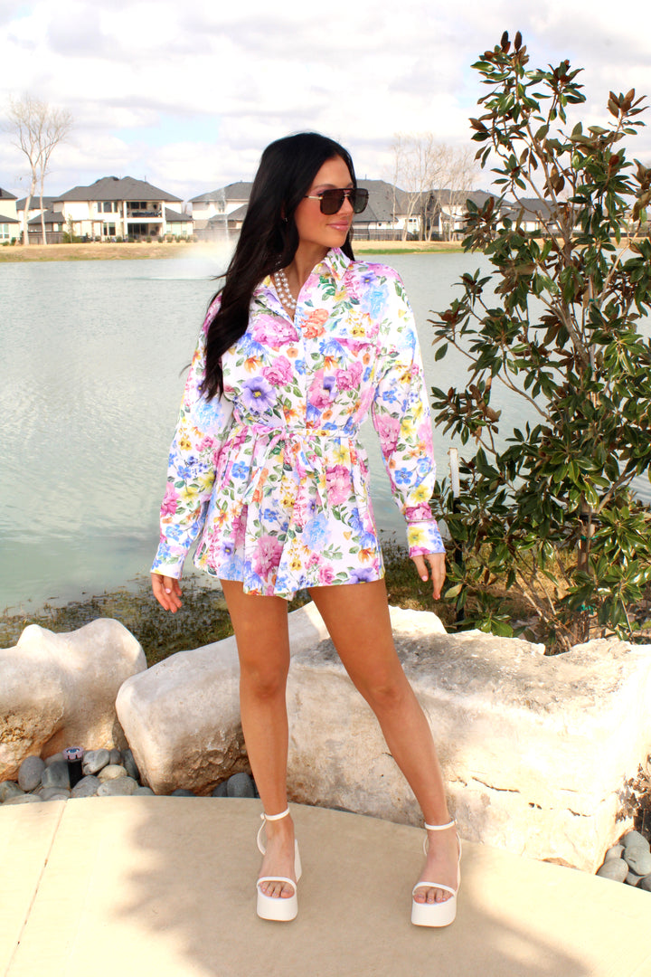 Sydney Floral Romper-Multi