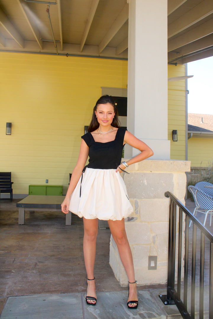 Naella Dress- Black-Natural
