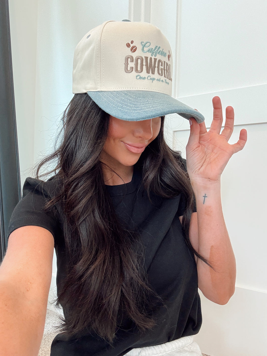 Caffeine Cowgirl Trucker Hat