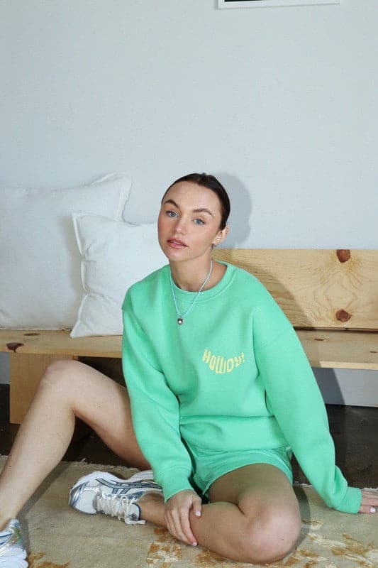 Howdy Pullover-Pistachio