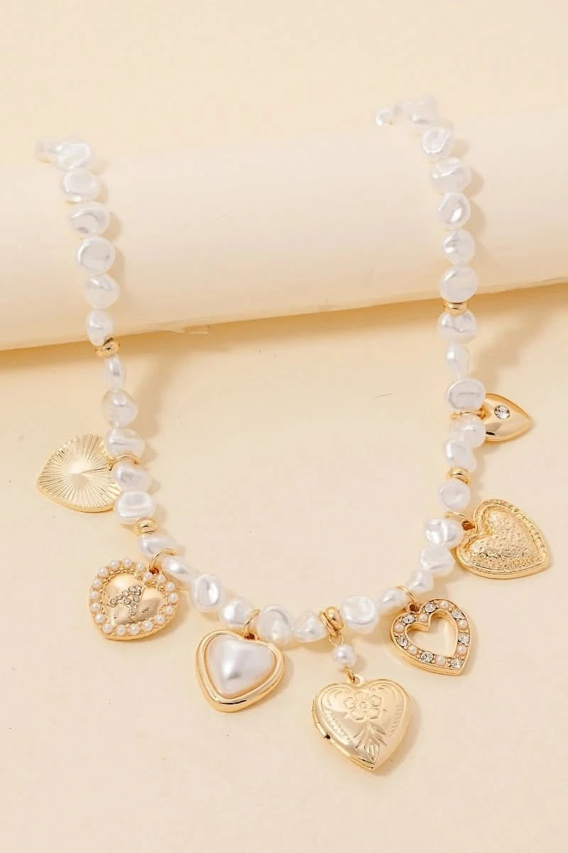 Pearl Heart Necklace