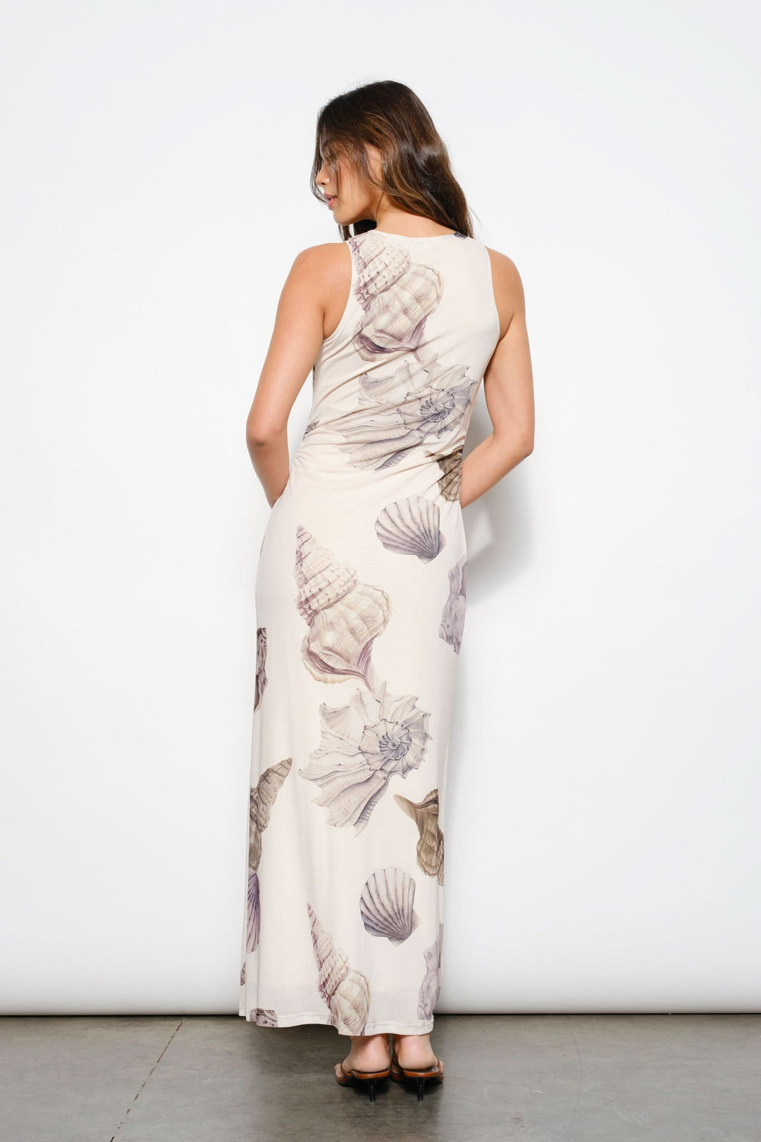 Shell Whisper Maxi Dress-Ivory
